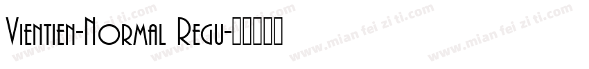 Vientien-Normal Regu字体转换